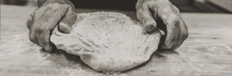 Dorothy Ann Bakery Bread Making Photo Black and White